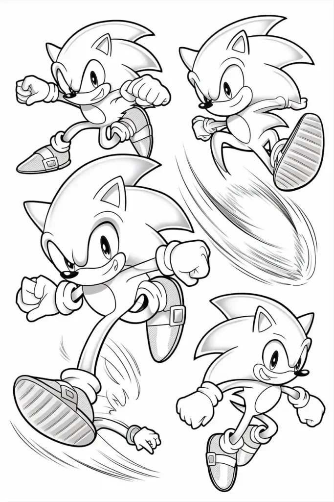 Sonic Character Poses and Expressions