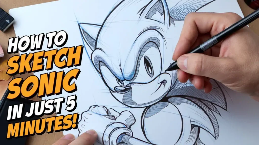 How To Sketch Sonic Featured Image