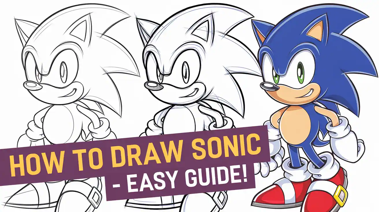 How To Draw Sonic Featured Image