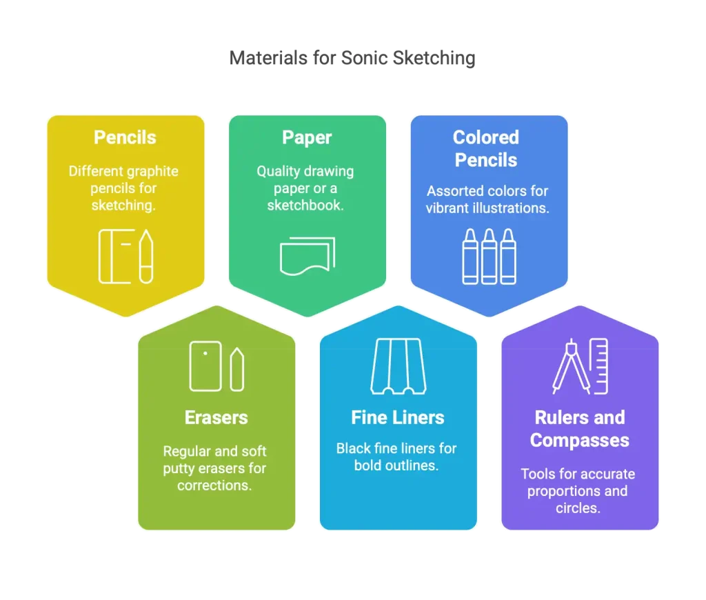 Materials Needed for Sonic Sketching - Infographics