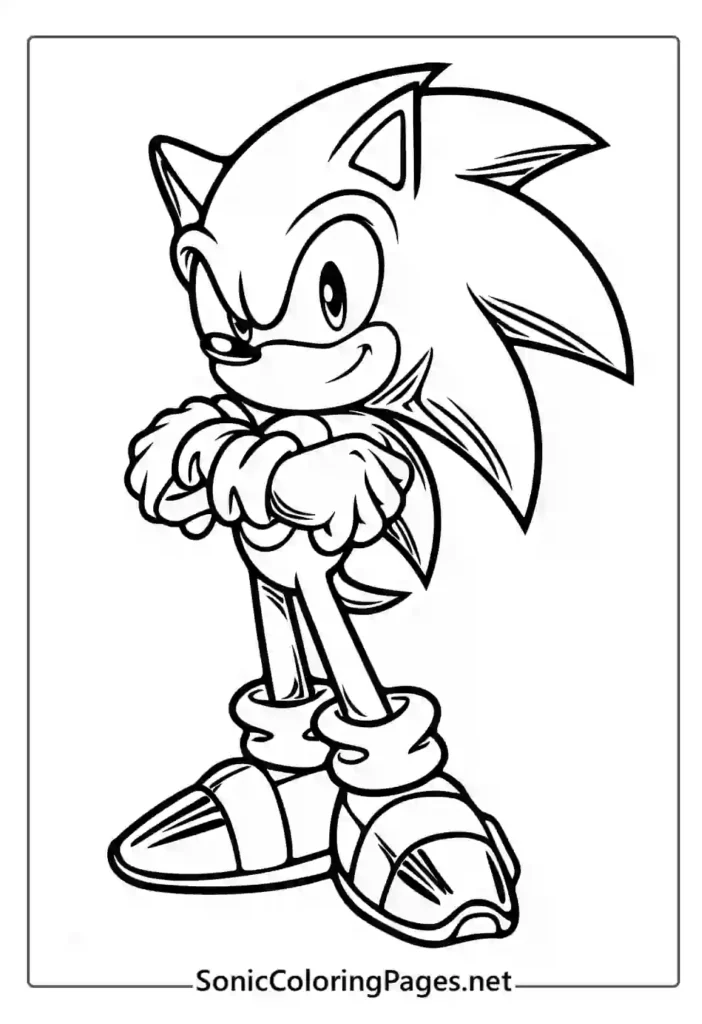 Sonic Coloring Pages Sheet 1