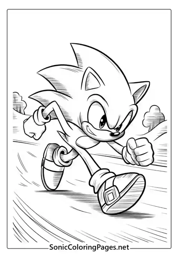 Sonic Coloring Pages Sheet 10