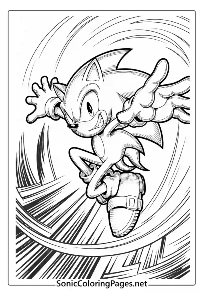 Sonic Coloring Pages Sheet 11