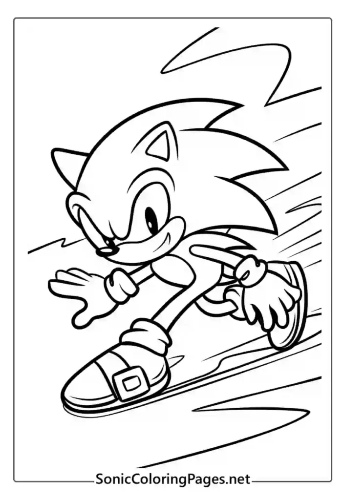 Sonic Coloring Pages Sheet 13