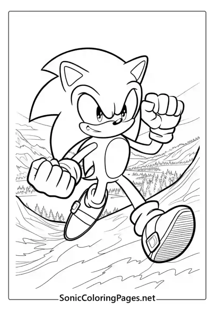 Sonic Coloring Pages Sheet 15