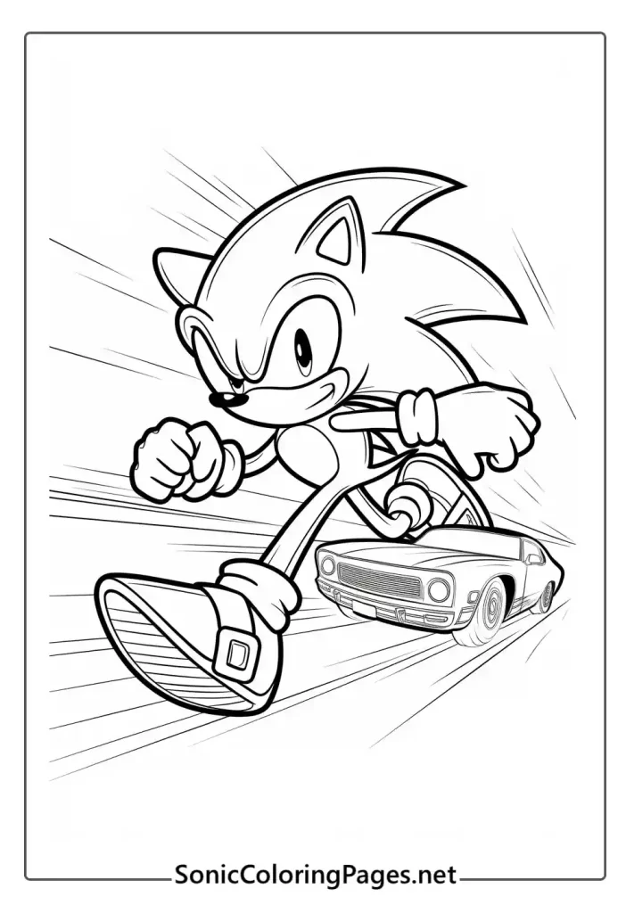 Sonic Coloring Pages Sheet 17 - soniccoloringpages.net