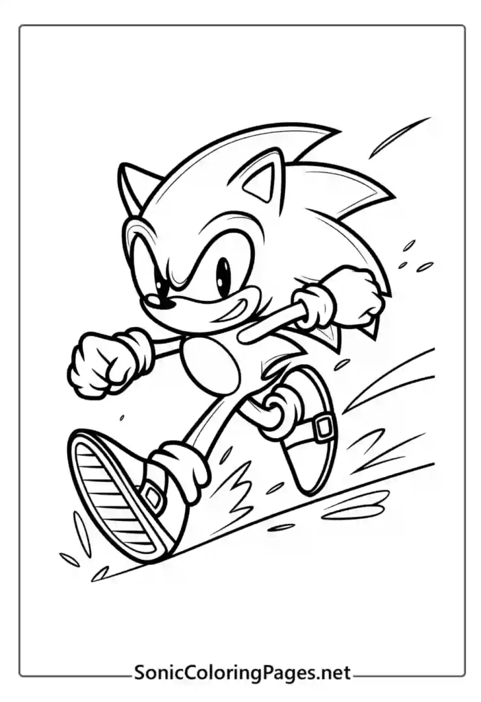 Sonic Coloring Pages Sheet 2