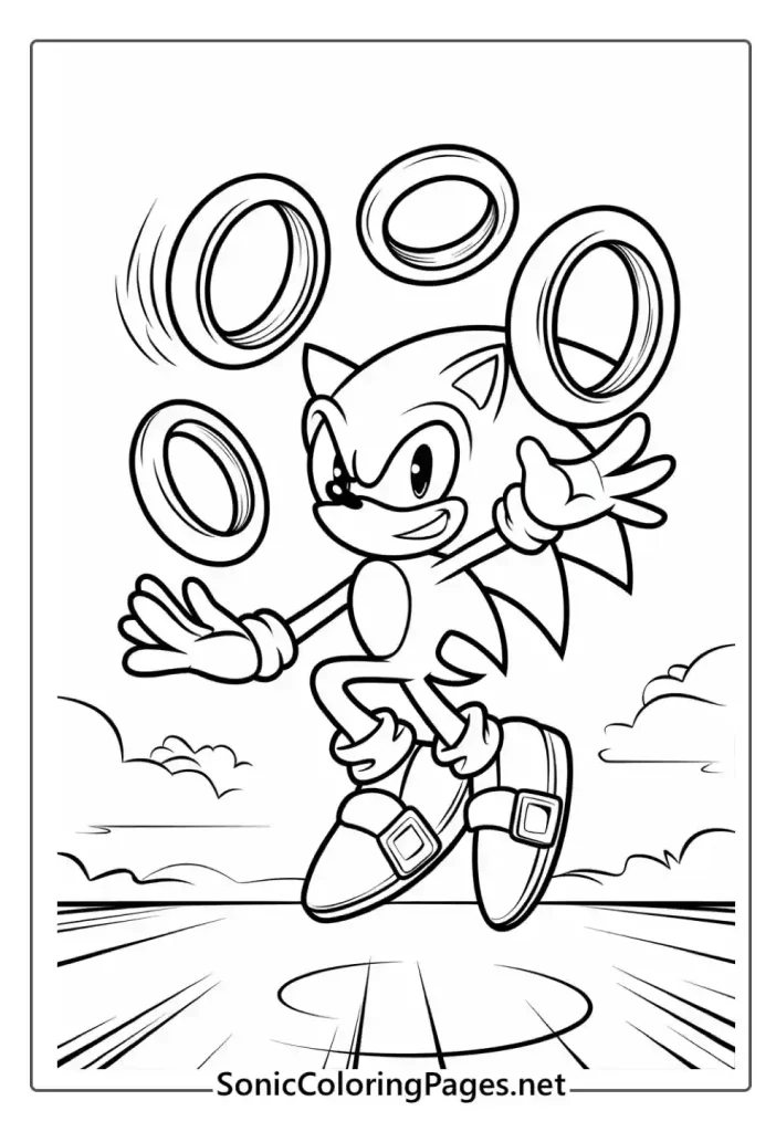 Sonic Coloring Pages Sheet 28 - soniccoloringpages.net