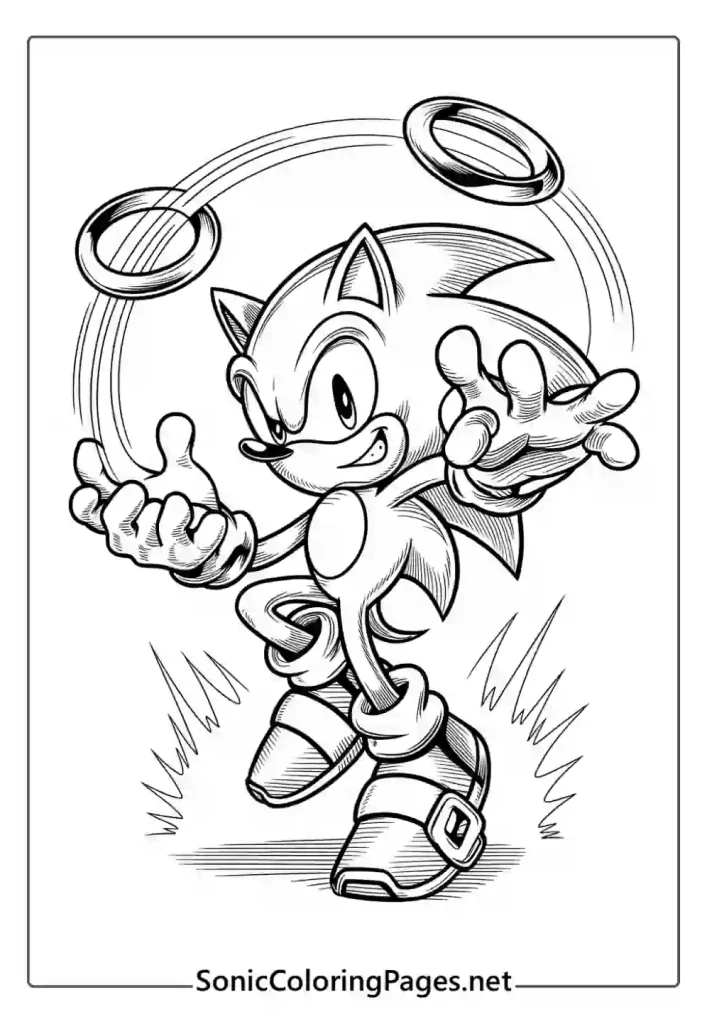 Sonic Coloring Pages Sheet 32 - soniccoloringpages.net