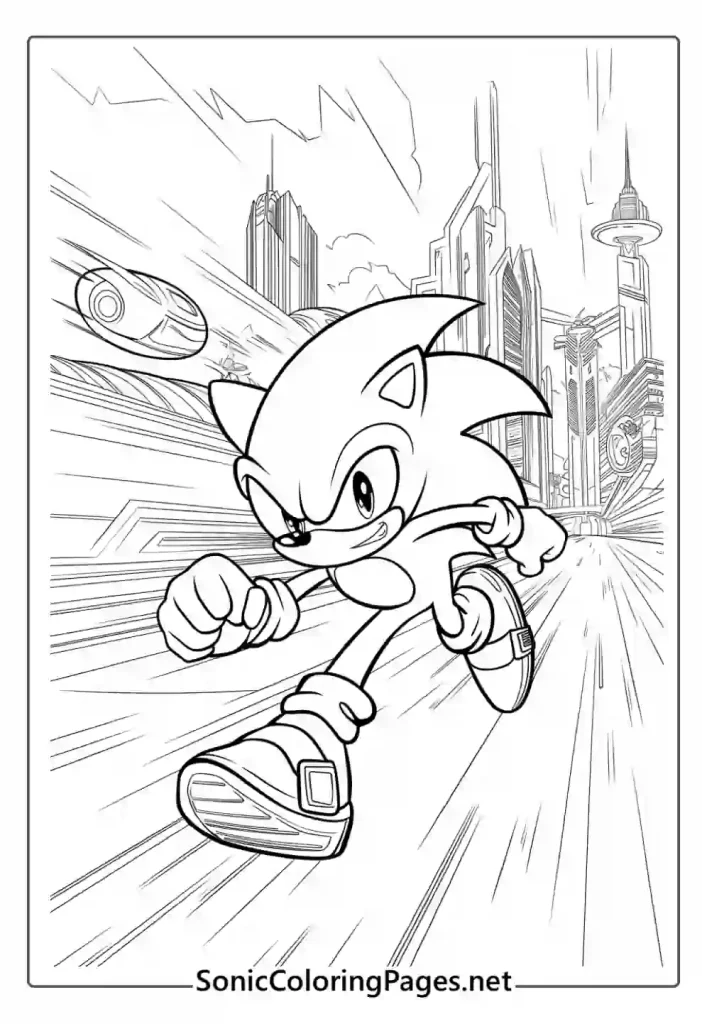 Sonic Coloring Pages Sheet 41 - soniccoloringpages.net