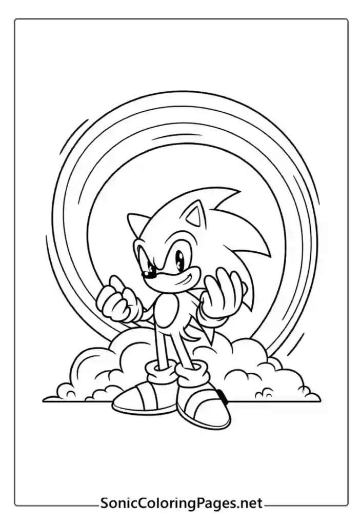 Sonic Coloring Pages Sheet 5