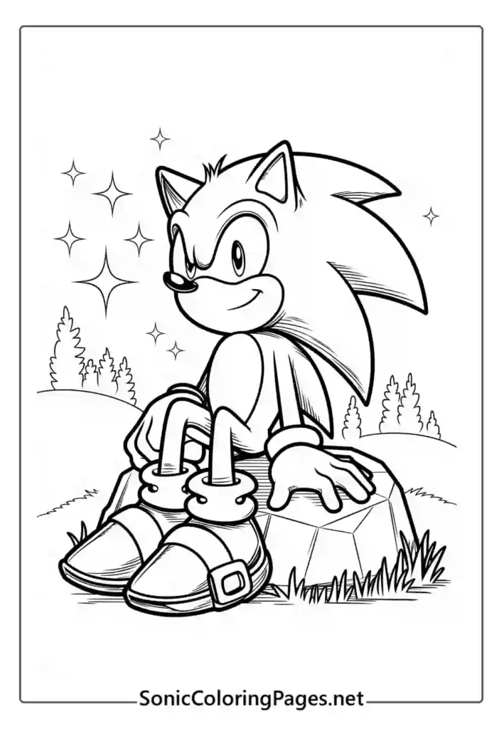 Sonic Coloring Pages Sheet 6