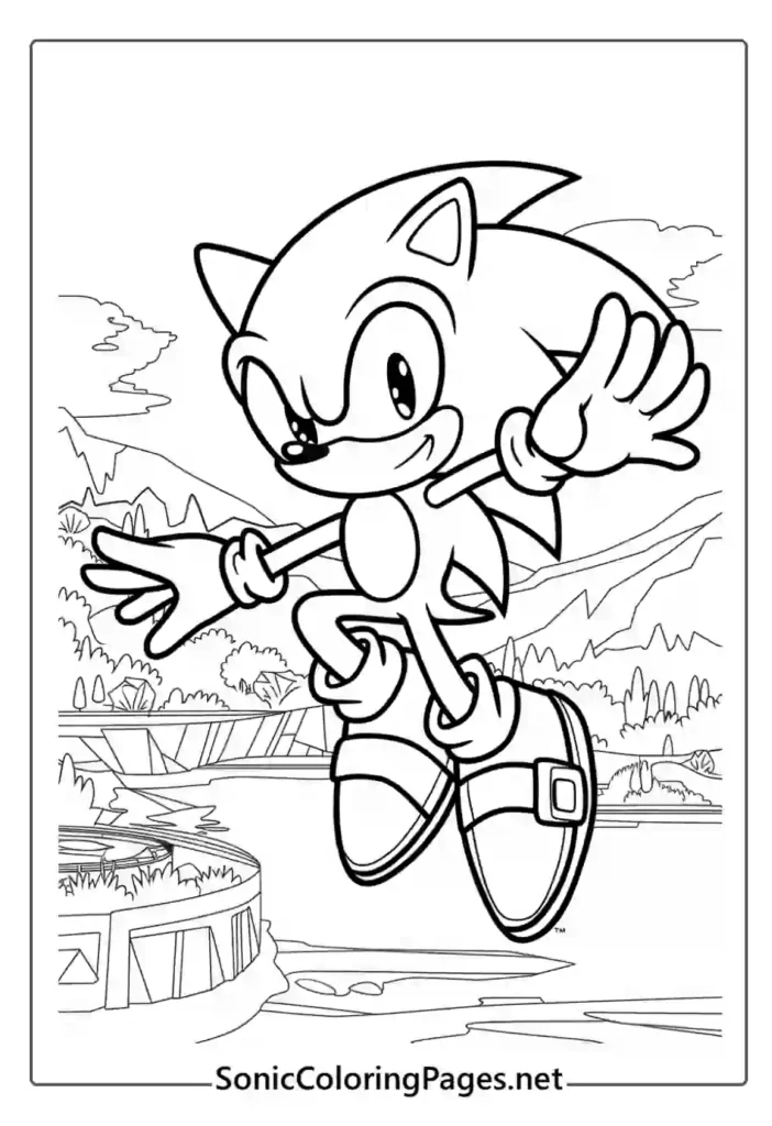 Sonic Coloring Pages Sheet 7