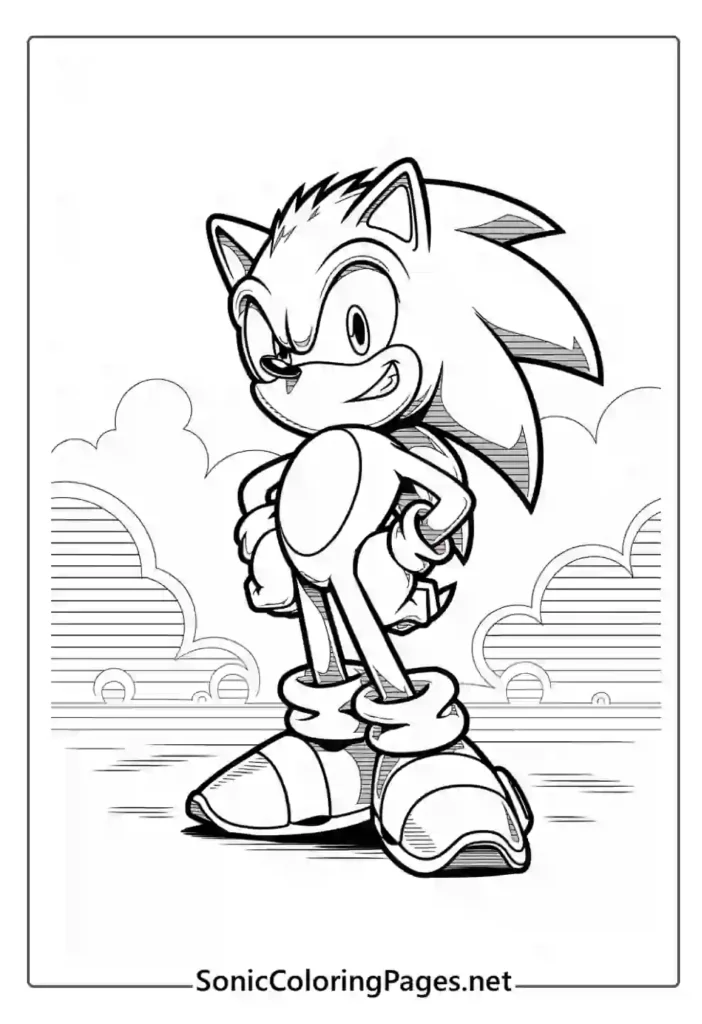 Sonic Coloring Pages Sheet 8