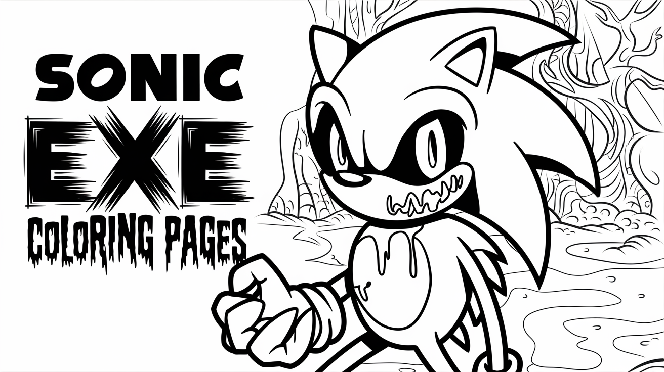 Sonic Exe Coloring Pages Home Image