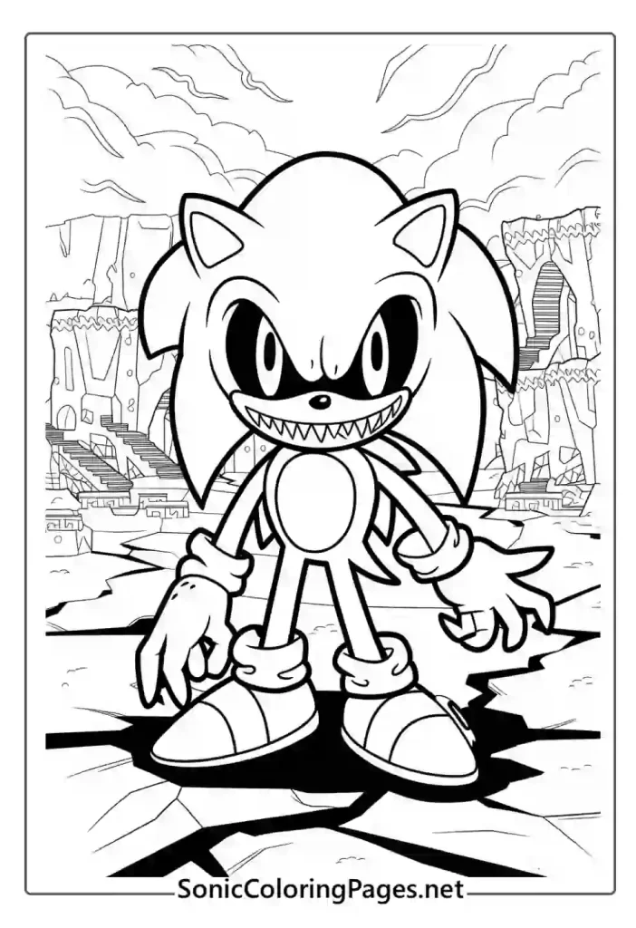 25 Sonic Exe Coloring Pages (Free PDF Printables)
