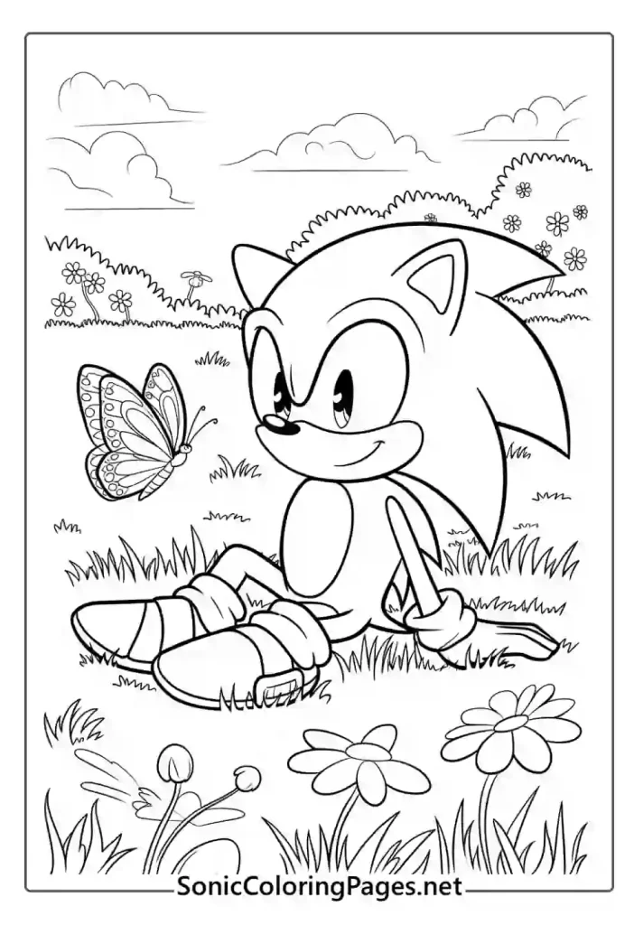 Sonic Coloring Pages Sheet 60 - soniccoloringpages.net