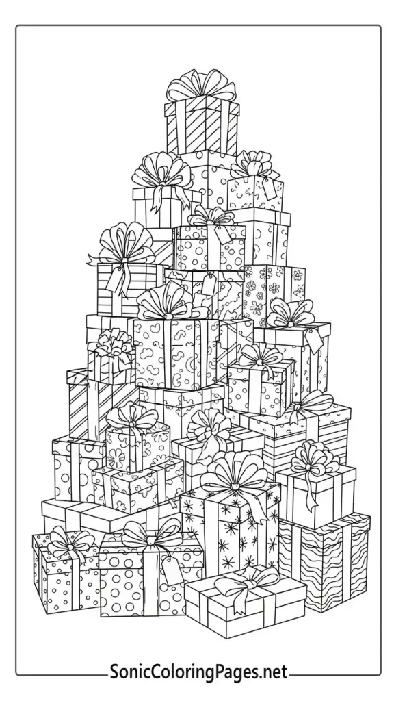 Sonic Christmas Coloring Pages: Festive Printables & Fun 13 Sonic Christmas Coloring Pages Sheet 12