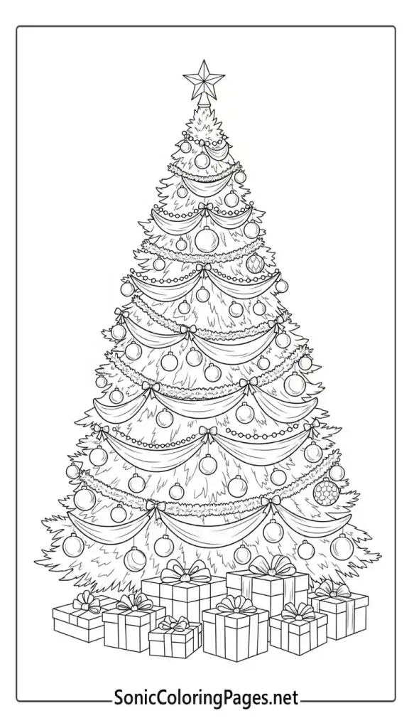 Sonic Christmas Coloring Pages: Festive Printables & Fun 7 Sonic Christmas Coloring Pages Sheet 6