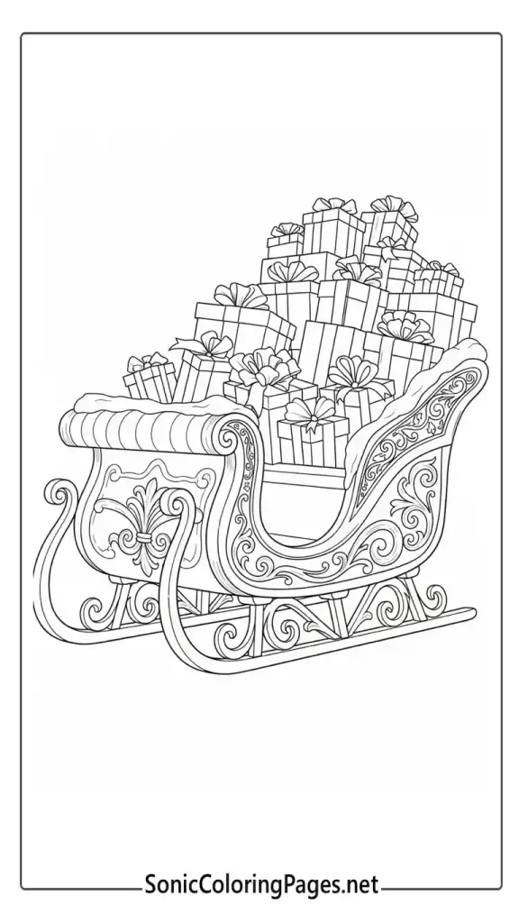 Sonic Christmas Coloring Pages: Festive Printables & Fun 10 Sonic Christmas Coloring Pages Sheet 9